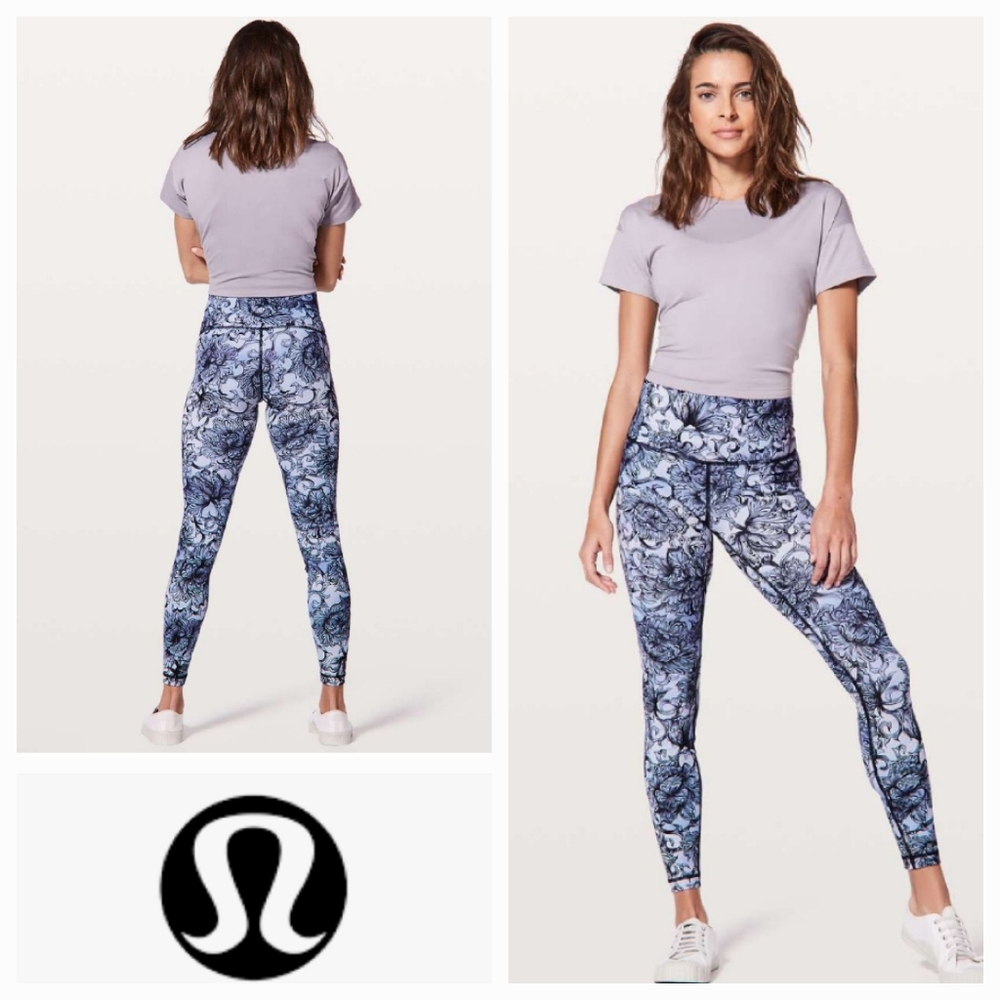LULULEMON Wunder Under High-Rise Tight 28" Hanakotoba Starlight Multi Size 6